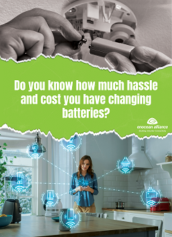 Battery-less transmitters in the EnOcean system is a huge advantage